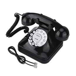 Telefoner WX-3011 Retro Vintage Phone European Style Old Fashioned Phones Desktop Fixed Wired Phone for Home Office El Telefono Fijo 230812
