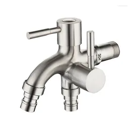Bathroom Sink Faucets Stainless Steel Basin Water Purification Tap Dual Handle Multifunctional Two Way Taps