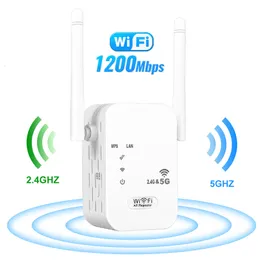 ルーター24G 5GHzワイヤレスWiFiリピーターWi Fi Signal Booster 1200Mbps Amplifier 5G Long Range Extender Access Point 230812