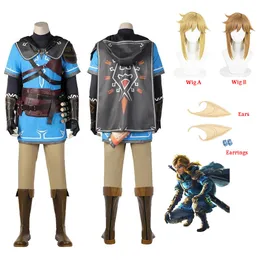 Cosplay Game Tears of the Kingdom Link Cosplay Costume For Men Kids Cloak T-shirts Pants Accessories Halloween Christmas Party Clothes 230812