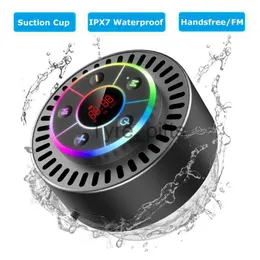 مكبرات صوت محمولة MINI Bluetooth Smeker IPX7 مقاوم للماء مربع صوت الحمام مربع لاسلكي لاعب الصوت مع مرور الوقت عرض الكأس شفط FM X0813