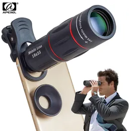 단서에 대한 단편 Apexel Telescope Telepo Lens 스마트 폰용 삼각대 단안 휴대 전화 카메라가있는 18 배 줌 렌즈 Lente para celular 230812