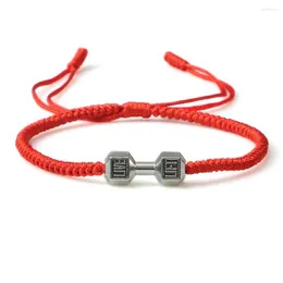 Strand Trendy Red Rope String Bracciale in tende per uomini Mashi