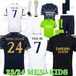23 24 Jerseys de futebol de Bellingham Arda Guler Camavinga Real Madrid Rodrgo Camiseta 2023 2024 Vini Jr Brahim Football Cirtle Men Kids Camiseta Futbol Away XXXL XXXXL