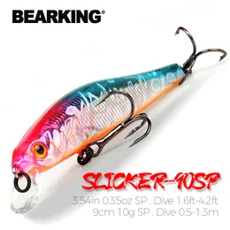 Baits Lures BEARKING 9cm 10g fishing gear shone SP lures minnow crank Tungsten magnet weight system wobbler bait isca artificial 230812