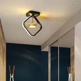 Ceiling Lights Modern LED Lamp For Living Room Bedroom Round Square Balcony Corridor Restaurant Acrylic AC85-265V
