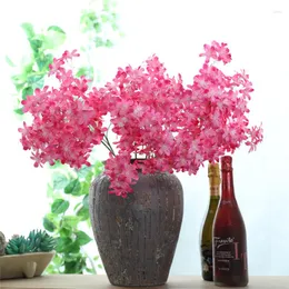 Decorative Flowers Simulated Purple Yellow Lilac Hydrangea Artificial Plants Bonsai Yulan Magnolia Home Party Wedding Decoration