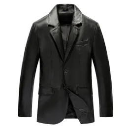 Męskie kurtki Yolanfairy oryginalna skórzana kurtka mężczyzn prawdziwy płaszcz owepsykin wiosna jesień plus size 5xl wysokiej jakości Blazer 19829 MF608 230812