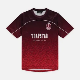 T-shirt maschile Trapstar Mesh Football Jersey Blu Black Red Men T-shirt 51ye