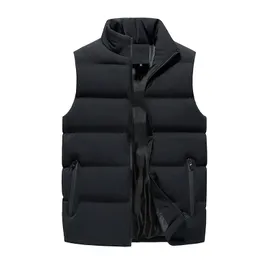 Men's Vests Cotton Vest Men Winter Outside Wear Trend Personality Stand-up Collar Cotton Suit Coat Vest Top Mens Vest Mens Jacket 230812