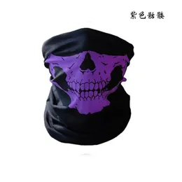 Cycling Caps Masks Seamless Multi-function Magic Headscarf Riding Mask To Keep Warm Halloween Props Skull Head Scarf 230812