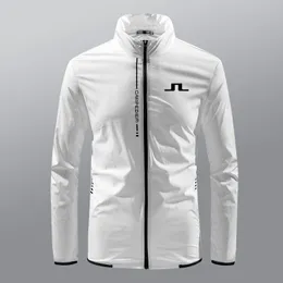 Мужские куртки вышиты J Lindeberg Golf Jacket Мужская открытая спортивная гольф -набор для гольфа.
