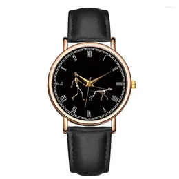 Wristwatches Fashion Women's Watch Vintage Quartz Brief Appearance Comfortable Band Wristwatch Casual Dress Woman