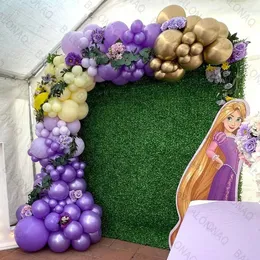 Andra evenemangsfestleveranser 1Set Princess Rapunzel Balloon Girl Birthday Gift Home Decor 32Inch Number Ballon Baby Shower Wedding Decoration 230812