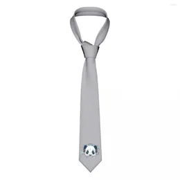 Bow Ties Mens Tie Classic Skinny Funny Music Panda Neckties Narrow Collar Slim Casual Accessories 선물