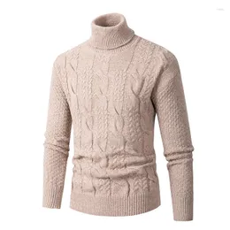 Men's Sweaters Warm Keeping Turtleneck Sweater Bottoming Knitwear Korean Fashion Clothing Autumn And Winter Fried Dough Twists Unde