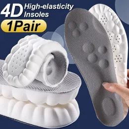 Shoe Parts Accessories Sports Insole 4D Cloud Style Sweat Absorbing Breathable Thickened Shock Absorption Super Soft and Comfortable Elastic 230812