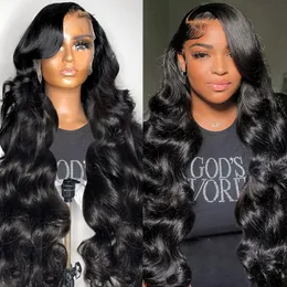 180%density 13x6 HD Transparent 30 40 Inch Body Wave Lace Front Human Hair Wig 360 Brazilian Wigs for Women Water Wave 13x4 Lace Frontal Wig