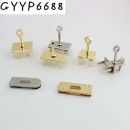 Bag Parts Accessories 40pcs 5pcs Repair high end lock seat female package lock buckle twist bag hardware accessories platinum bag lock Arch bridge 230812