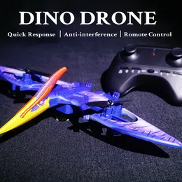 Electricrc Aircraft RC Jurassic Quadcopter Pterosaur Animal Model Simulazione Toy Simulazione Dinosauro Remoto Droni Birthday Toys per ragazzi 230812