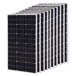 Chargers 1000W Solar Panel China 18V Monocrystalline Silicon Waterproof 100W 200W 300W 400W Charging 12V CampingHomeRV 230812