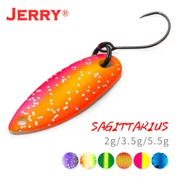 Baits Lures Jerry Stream Area Trout Spoons Small Light Weight Spinners High Quality Fishing Lures Single Hooks Hard Lures 230812