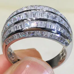 Pierścienie klastra 18k moissanite Diamond Ring da pai pełen mosang Diamonds luksusowy męski/żeński palec wskazujący para spersonalizowana