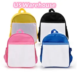 US Warehouse Sublimation Kids School Bag Bag Kidergarten Kid Toddler Backpacks for Girls Boy
