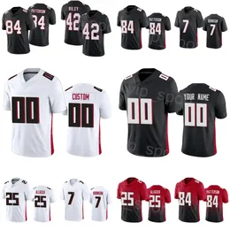 كرة القدم المخصصة 26 Avery Williams Jersey 9 Desmond Ridder 7 Bijan Robinson 25 Tyler Allgeier 84 Cordarrelle Patterson 42 Caleb Huntley Color Rush Man رجل شباب