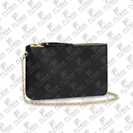 M68568 M63916 Kedjepåse pochette dubbel zip axelväska crossbody kvinnor mode lyxdesigner handväska totalt toppkvalitet handväska snabb leverans