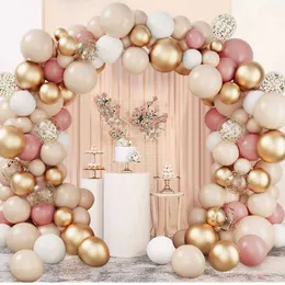 Decorazione Ghirlanda di palloncini in oro rosa Decorazione di compleanno per matrimoni Adulti Bambini Baby Shower Decor Ballon Forniture per matrimoni