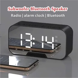 Orologi da tavolo da scrivania subwoofer wireless altoparlanti bluetooth tf play orology dript table orologio da tavolo da desktop digitale con lettore di musica radiofonica FM 230814