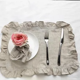 Table Napkin 2pcs 30cm X 45cm Linen Napkins Placemat Serviettes De Mariage Wedding Party Supply Birthday Banquet Decor