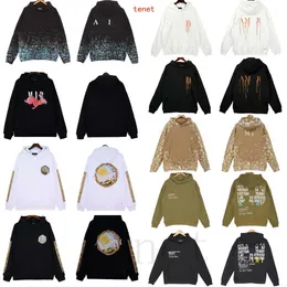 Designer mode lyx amires hoodie hooded all stjärn topp tröja mode brev fläckar jogging män och kvinnors pullover amari hoodie multipla stilar ab