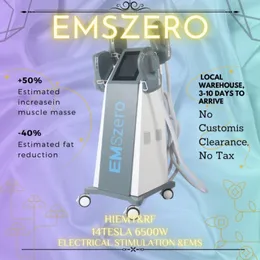 DLS-EMSLIM 14Tesla 6500w Muscle Electromagnetic stimulation EMSzero 4 RF handles Optional cushion Body Sculpting Machine For Salon