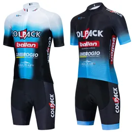 Jersey de ciclismo Conjunta 2024 Colpack Team mangas mais longas Bike Maillot Shorts Homens Mulheres MTB 20D ROPA CICLISMO BICCYCL ROUSE 230814