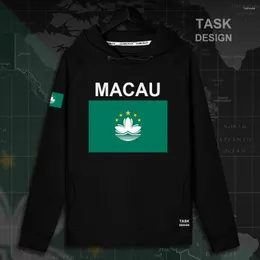 Herrtröjor macau mac macao macanese porslin mens hoodie tröjor män tröja streetwear kläder hip hop tracksuit nation flagga