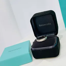 Tiffanyhsq banda anéis anel ouro prata aço inoxidável casal moda feminina designer jóias senhora festa presentes g9np