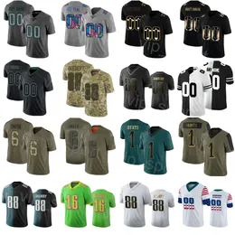 축구 커스텀 3 Nolan Smith Jersey 1 Jalen Hurts 14 Kenneth Gainwell 35 Boston Scott 22 Trey Sermon 2 Darius Slay Jr 7 Haason Reddick 89 Jack Stoll Uniform Laoying