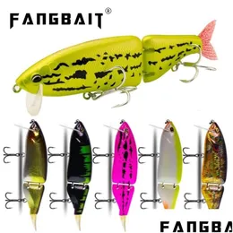 Yemler Fangbait Drt Klash 9 Mimbaitler 165mm/135mm Shad Gideri Swimbait Fishing Sert Vücut Yüzen Eklemli Bas Pike Yem Damlası Dhcyp