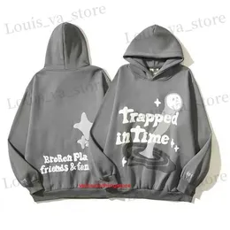 Broken Planet Hoodies Graphic Tee Designer Tryckt Mens Y2K Hoody 3D Foam Graffiti Letter Tröja Hip Hop Sweatshirts Pullover Women Long Sleeve Post T230814