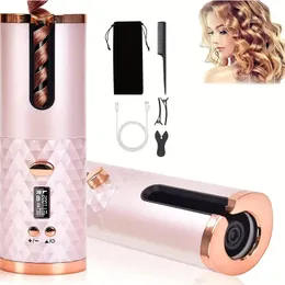 セラミック充電式自動ヘアカーラー - ポータブルLCDディスプレイ女性のための美容用品
