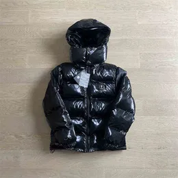 남자 S Jackets 남자 여자 여자 코트 트랩 스타 까마귀 편지 편지 자수 반짝이는 검은 색 아이 롱트 재킷 분리 가능한 후드 최고 품질 겨울 열 T230802 230814