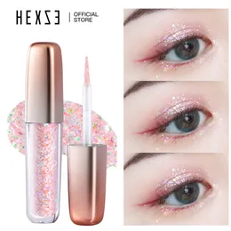 Ögon Shadow Hexze Glitter Liquid Eyeshadow Shinning Waterproof Eye Shadow Lighten Aegyo Sal Sparklig Shiny Strobe Eyes Makeup Decoration 230814