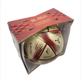 サッカーボール2022ワールドカップグループステージフットボールアルリフラ公式サイズ4 5材料ハイエンドレプリカBox132132