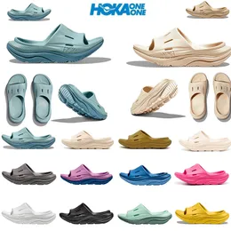 Hoka One One Ora Recovery Slide 3 Дизайнерские сандалии тапочки Hokas обувь мужские женские сандалии дизайнерские тапочки белый черный бежевый желтый зеленый холод Eur 36-45 в помещении