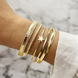 Bangle IFKM Punk Punk Starelet for Women Bohemian Gold Clol Cuff الأصلية المفتوحة على نطاق واسع المجوهرات حزب اليدين 2023