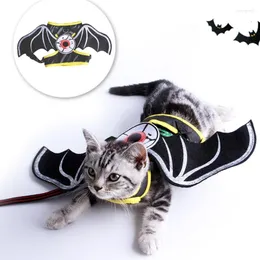 Vestuário para cães traje de halloween pet bastão de morcego de pano de pano de pano para gatos cachorros cães pequenos acessórios de férias