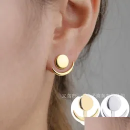 Stud Crescent Moon Ear Studs Jóias Moda fofa de personalidade generosa e generosa Mulher acessórios Gretos de Brincos 0 9hs K2 Drop Delivery Dhwih