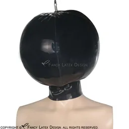 سوداء قابلة للنفخ مثير أغطية اللاتكس أغطية أزياء الأزياء أقنعة الكرة المطاطية أقنعة شرنقة بالون بالإضافة إلى حجم التنفس لعب 0024201o